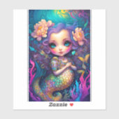 Niedliche Mermaid Fantasy Art Aufkleber (Blatt)