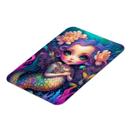 Niedliche Mermaid Fantasy Art Magnet (Linke Seite)