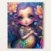 Niedliche Mermaid Fantasy Art Planer (Rückseite)