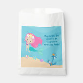 Niedliche Mermaid Geburtstagspartei Custom Kids Geschenktütchen (Vorderseite)