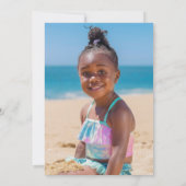 Niedliche Mermaid Geburtstagspartei Einladung (Rückseite)