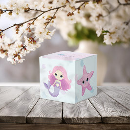 Niedliche Mermaid Girl Birthday Party Geschenkschachtel