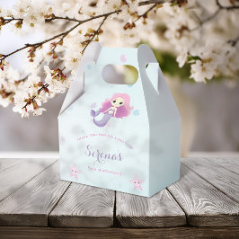 Niedliche Mermaid Girl Birthday Party Geschenkschachtel