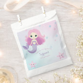 Niedliche Mermaid Girl Birthday Party Geschenktütchen (Ausgeschnitten)