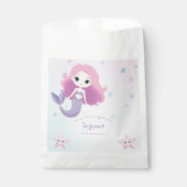 Niedliche Mermaid Girl Birthday Party Geschenktütchen (Vorderseite)