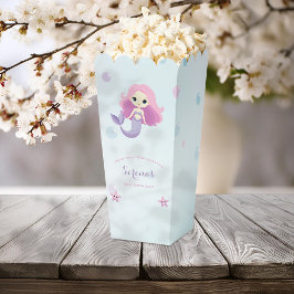 Niedliche Mermaid Girl Birthday Party Popcorn Box Geschenkschachtel