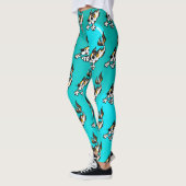 NIEDLICHE MERMAID KITTY CAT TURQUOISCH LEGGINGS (Links)