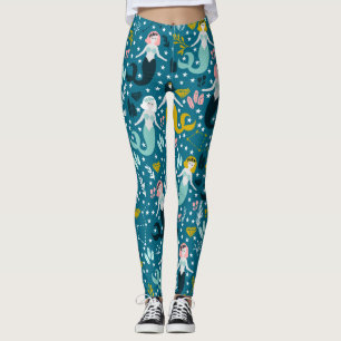 Niedliche Mermaid-Leggings Leggings