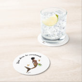 Niedliche Mermaid mit Seepferde Papier Untersetzer (Vor Ort)