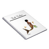 Niedliche Mermaid mit Seepferde SpiralNotebook Notizblock (Rechte Seite)