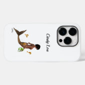 Niedliche Mermaid mit Seepferden Handy Fall Case-Mate iPhone Hülle (Rückseite (Horizontal))