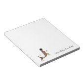 Niedliche Mermaid mit Seepferden Notepad Notizblock (angewinkelt)