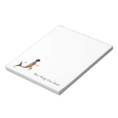 Niedliche Mermaid mit Seepferden Notepad Notizblock (Rotiert)