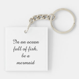 Niedliche Mermaid mit Seepferden Schlüsselkette Schlüsselanhänger
