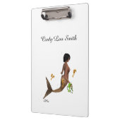 Niedliche Mermaid mit Seepferden Zwischenablage Klemmbrett (Links)