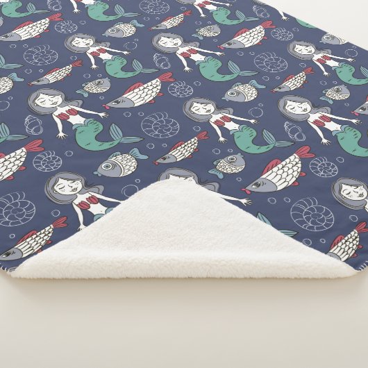 Niedliche Mermaid Pattern Decken (3/4)