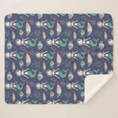 Niedliche Mermaid Pattern Decken (Vorderseite (Horizontal))