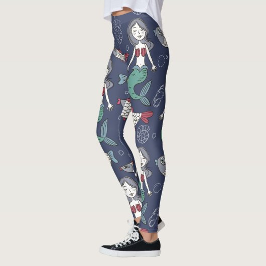 Niedliche Mermaid Pattern Leggings (Links)