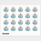 Niedliche Mermaid Stickers-Umschlag Aufkleber (Blatt)