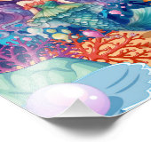Niedliche Mermaid-Unterwasser Fotodruck (Ecke)