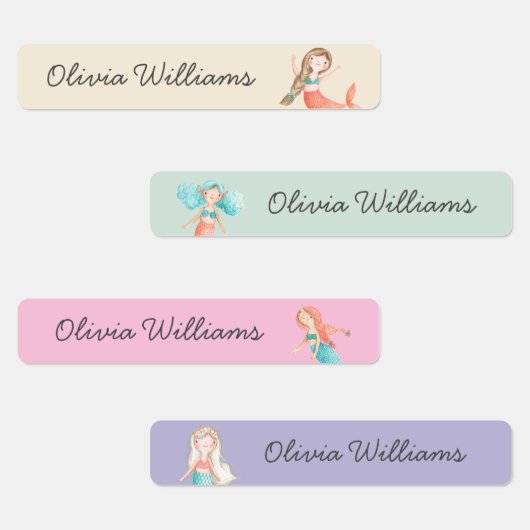 Niedliche Mermaids Tageskursname Kleidung Etiketten (Gruppe)