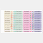 Niedliche Mermaids Tageskursname Kleidung Etiketten (Blatt)