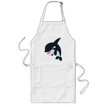 Niedliche Merry Cartoon Killer Whale Schürze