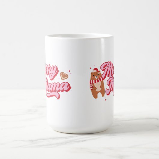 Niedliche Merry Mama Bear Urlaubssaison Kaffeetasse (Mittel)
