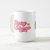 Niedliche Merry Mama Bear Urlaubssaison Kaffeetasse (Vorderseite Links)