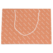 Niedliche Message Blush White Trenddesign Große Geschenktüte (Vorderseite)