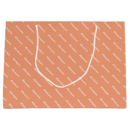 Niedliche Message Blush White Trenddesign Große Geschenktüte