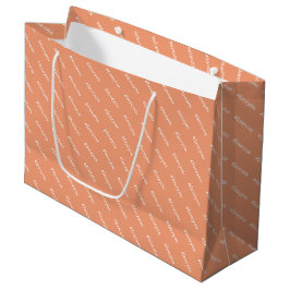 Niedliche Message Blush White Trenddesign Große Geschenktüte