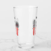 Niedliche Messergabel und Löffelbesteck Cartoon Glas (Links)