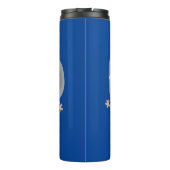 Niedliche Messergabel und Löffelbesteck Cartoon Thermosbecher (Rückseite)