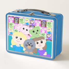 Niedliche Metall-Lunchbox mit Spielzeug-Thema Metall Brotdose
