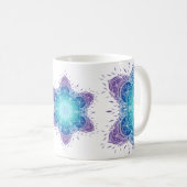 Niedliche Metatron-Kubus-Mandala Kaffeetasse (VorderseiteRechts)
