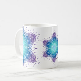 Niedliche Metatron-Kubus-Mandala Kaffeetasse