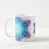 Niedliche Metatron-Kubus-Mandala Kaffeetasse (Links)