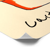 Niedliche mexikanische Illustrationskunst Poster (Ecke)