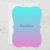 niedliche Mieder-Ober-Meerjungfrau Pink Fuchsia Tü Einladung (Vorderseite)