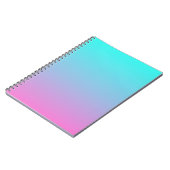 niedliche Mieder-Ober-Meerjungfrau Rosa Türkis Aqu Notizblock (Linke Seite)