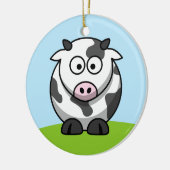 Niedliche Milchkuh Keramikornament (Links)