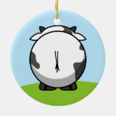 Niedliche Milchkuh Keramikornament (Hinten)