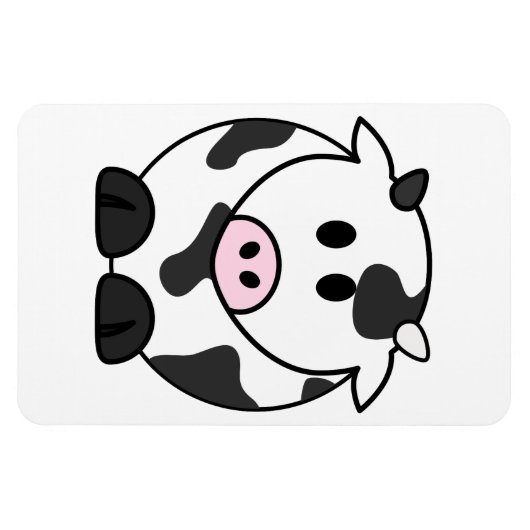 Niedliche Milchkuh Magnet (Horizontal)