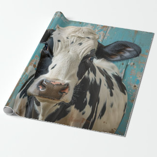 Niedliche Milchkühe Bauernhof Malerei Geschenkpapier