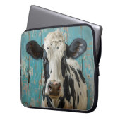 Niedliche Milchkühe Bauernhof Malerei Laptopschutzhülle (Vorderseite Links)