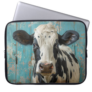 Niedliche Milchkühe Bauernhof Malerei Laptopschutzhülle