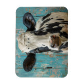 Niedliche Milchkühe Bauernhof Malerei Magnet (Vertikal)