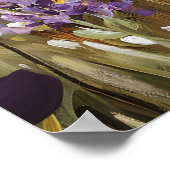 Niedliche Milchkühe Kälber Lupine Blume Poster (Ecke)