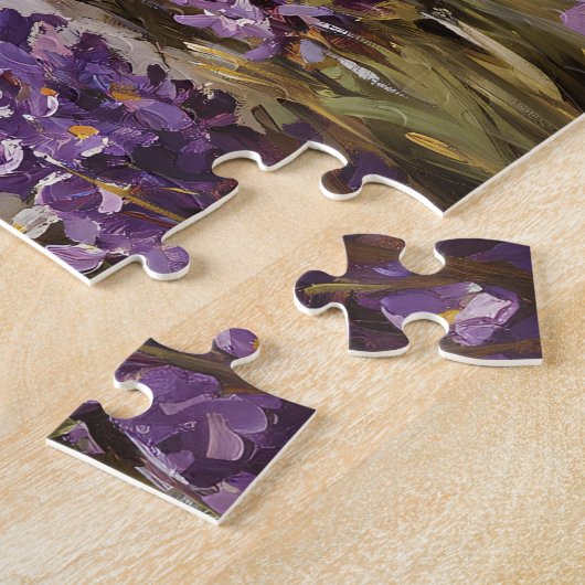 Niedliche Milchkühe Kälber Lupine Blume Puzzle (Seite)